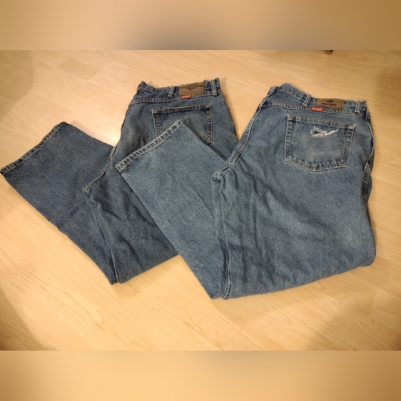 2 pairs Wrangler work jeans size 42/30 - Picture 2 of 6